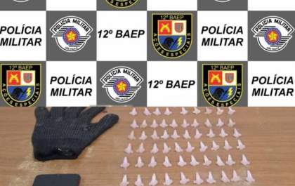 PM prende homem que vendia droga em posto de combustível