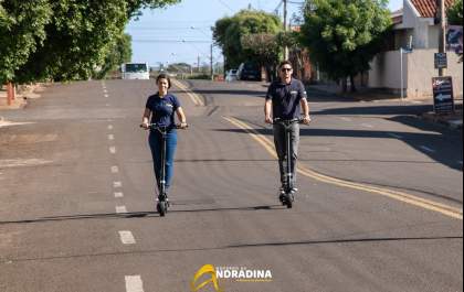 Prefeitura de Andradina adquire dez patinetes elétricas para uso em serviços