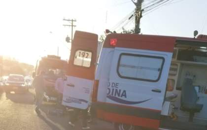 Acidente de trânsito na Bandeirantes marca o fim da tarde desta terça-feira