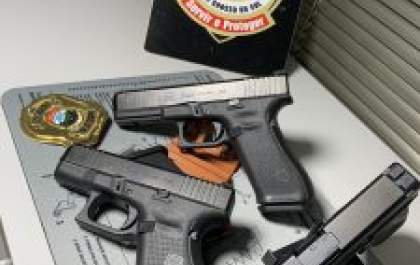 Instrutores de tiro da Polícia Civil recebem novas Pistolas