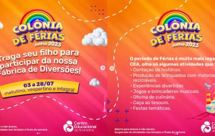 Colônia de Férias do CEA: a Fábrica de Diversões está de volta!
