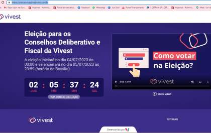 Eleição para os Conselhos Deliberativo e Fiscal da VIVEST acontece nesta terça