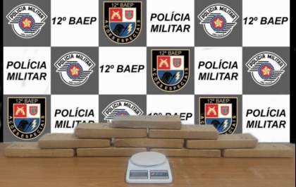 Homem é preso com 10 tijolos de maconha no Hilda Mandarino&nbsp;
