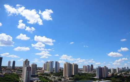Segunda-feira é de tempo seco e com temperaturas em elevação ao longo do dia em MS