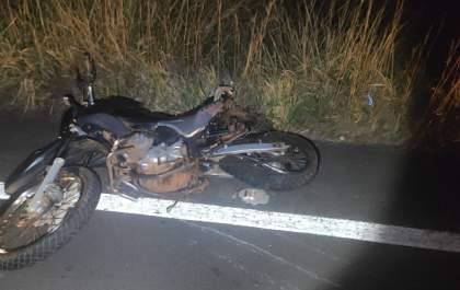 Acidente mata motociclista na MS-395 próximo a Bataguassu