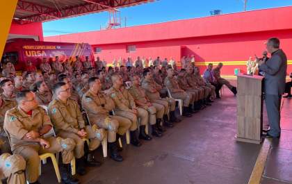 Iniciando a Semana Nacional de Prevenção Contra Incêndio Culto Ecumênico é realizado no 1º GBMMS