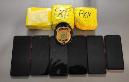 Trabalho conjunto entre polícias Penal e Militar impede acesso de detentos a ilícitos arremessados no EPJFC