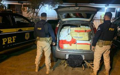 PRF apreende 768 Kg de maconha em Dourados (MS)