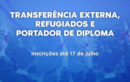 UFMS abre inscrições para Transferência Externa, Refugiados e Portador de Diploma