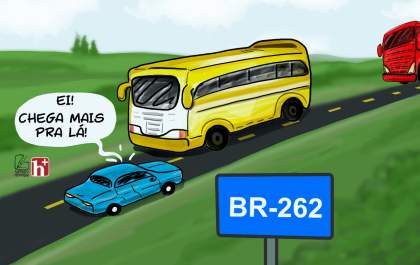 Charge: Trágicos acidentes na BR-262