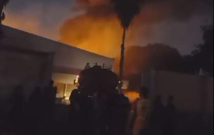 Incêndio em galpão mobiliza bombeiros em Birigui