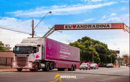 Carreta da Mamografia chega nesta segunda-feira em Andradina