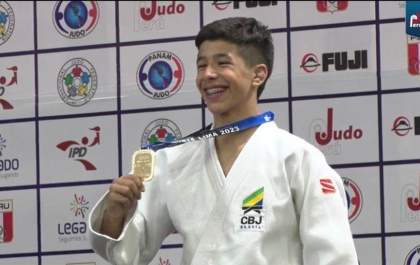 Judoca sul-mato-grossense é ouro no Pan-Americano Sub-15