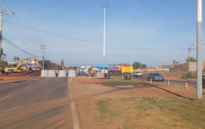 Obras alteram trânsito na Avenida Ranulpho Marques Leal nesta terça-feira