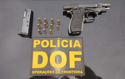 DOF apreende pistola e munições intactas em Assentamento