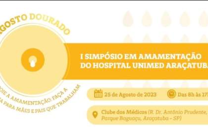 Hospital Unimed Araçatuba abre inscrições para simpósio sobre amamentação
