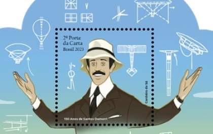 150 anos de Santos Dumont são homenageados pelos Correios