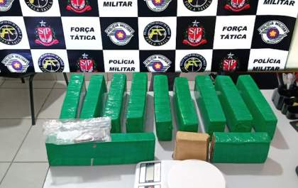 PM prende homem com mais de 8 quilos de maconha em Birigui