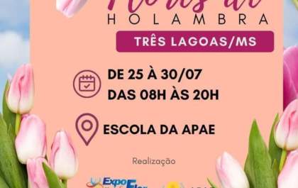 Três Lagoas recebe “Feira de flores Holambra”