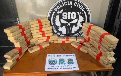 Polícia prende casal em flagrante com 28 kg de droga em Aparecida do Taboado