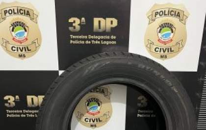 Polícia Civil prende autor de furto de pneu e recupera objeto subtraído em Três Lagoas