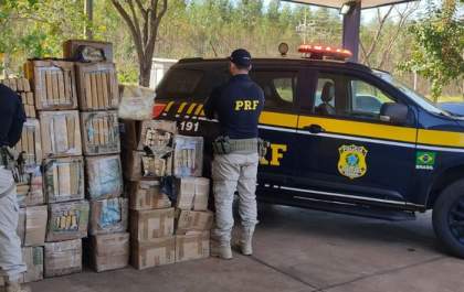 PRF apreende 1 tonelada de maconha em Três Lagoas (MS)