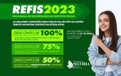 Prefeitura de Selvíria parcela pagamento de impostos atrasados