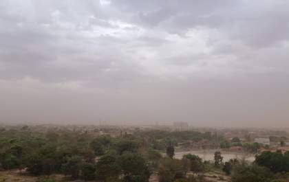 Tempestade de areia cobre a cidade de Três Lagoas