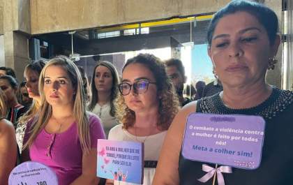 Agosto Lilás: servidoras da SES participam de campanha contra violência doméstica e sexual