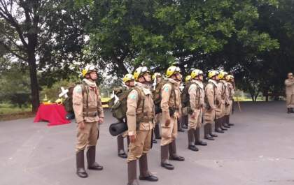 Corpo de Bombeiros inicia curso de combate a incêndios florestais