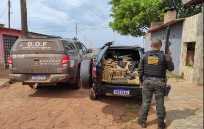 Veículo é recuperado pelo DOF, carregado com mais de 600 quilos de maconha