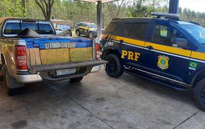 PRF apreende 1.121 Kg de maconha em Três Lagoas (MS)