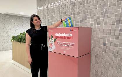 Dignidade Menstrual: campanha conta com ponto de coleta em shopping de Araçatuba