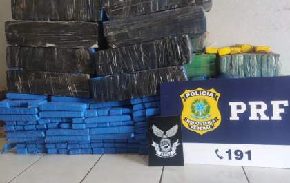 PRF e DENAR apreendem 703 Kg de maconha em Campo Grande (MS)