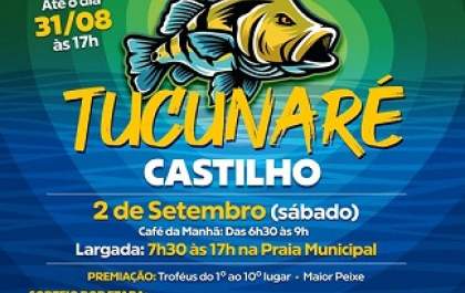 Continuam abertas às inscrições para torneio de pesca esportiva de Castilho