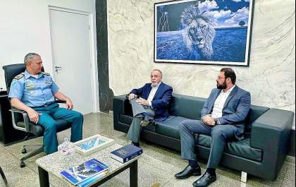 Comandante-Geral da PMMS recebe Procurador-Geral do MPC em visita institucional