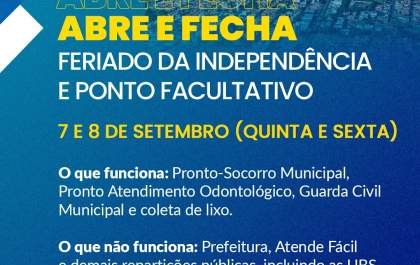 Prefeitura de Araçatuba decreta ponto facultativo na sexta-feira&nbsp;