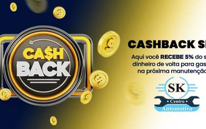 SK Centro Automotivo agora tem cashback, descontos e sorteio no final do mês. Saiba como participar!&nbsp;