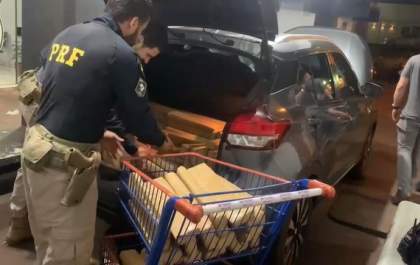PRF apreende 490 Kg de maconha em Dourados