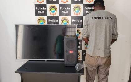 Polícia Civil prende autor de furto horas após o crime em Brasilândia