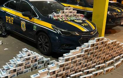 PRF apreende 6.780 maços de cigarros em Rio Verde de Mato Grosso (MS)
