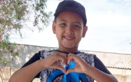 Matheus de 7 anos fazia aula de educação física quando teto desabou durante temporal