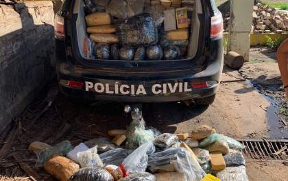 Polícia Civil incinera aproximadamente 473kg de entorpecentes em MS