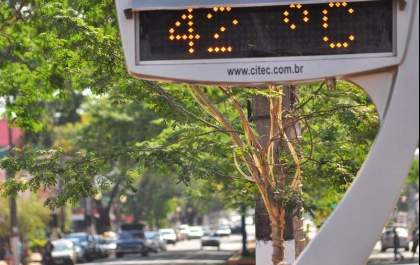 Temperatura pode chegar a 42 graus nesta semana em Três Lagoas