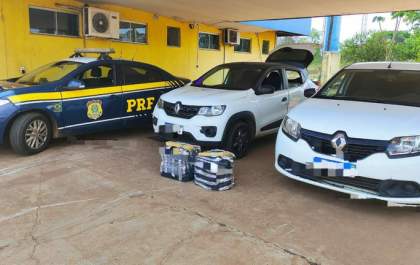 Falsos motoristas de aplicativo são presos com 70,5 kg de maconha em Água Clara