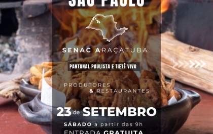 Araçatuba recebe Festival Gastronômico Sabor de São Paulo neste sábado