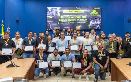 Câmara de Vereadores de Três Lagoas realiza Sessão Solene para homenagear Profissionais de Educação Física