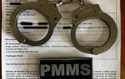 Polícia Militar captura foragido durante patrulhamento de trânsito em Três Lagoas