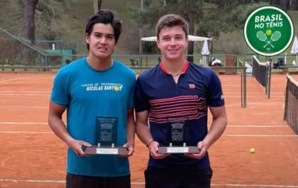 Tenista de Araçatuba é vice-campeão de duplas no Uruguai