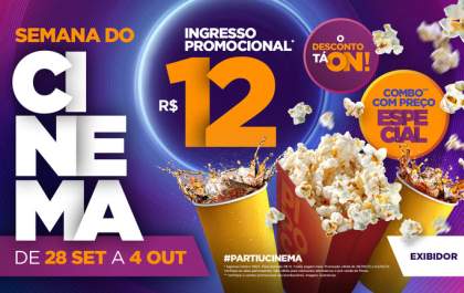 Cinema de Araçatuba terá ingressos promocionais na 3ª edição da Semana do Cinema